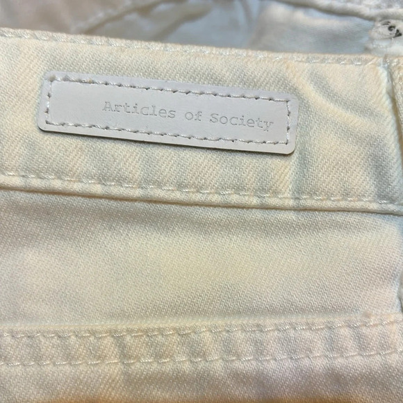 Articles of Society High Rise Meredith White Shorts Size 30 NWT - Picture 11 of 11